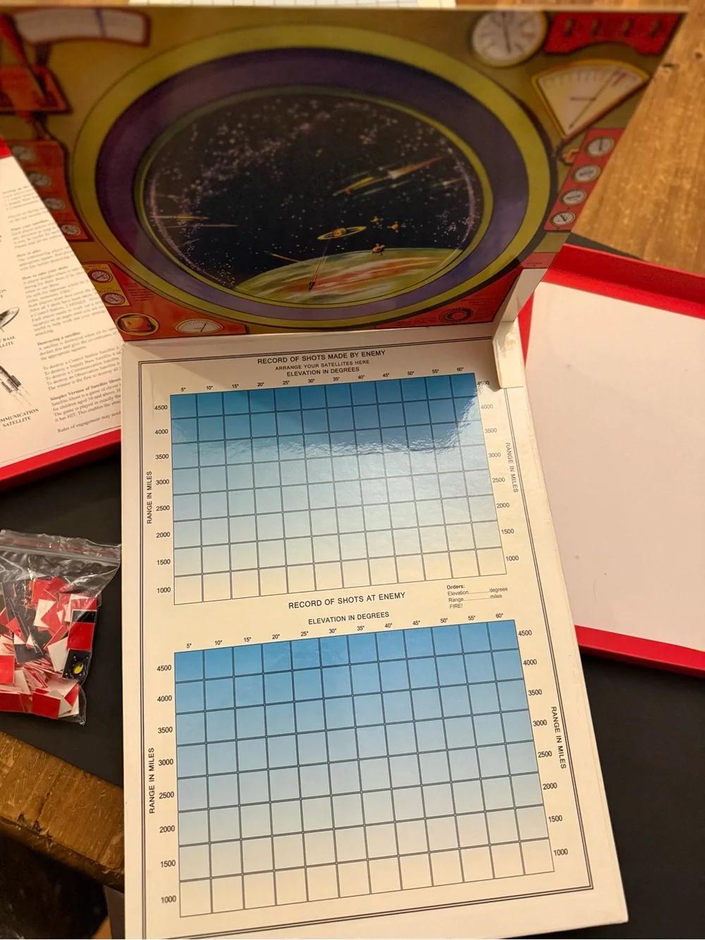 Satellite Shoot Board Game - Heritage Brand (Red/Purple)